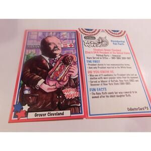 Drakes Kids Vote '96 (Stephen) Grover Cleveland Card #5 Rare